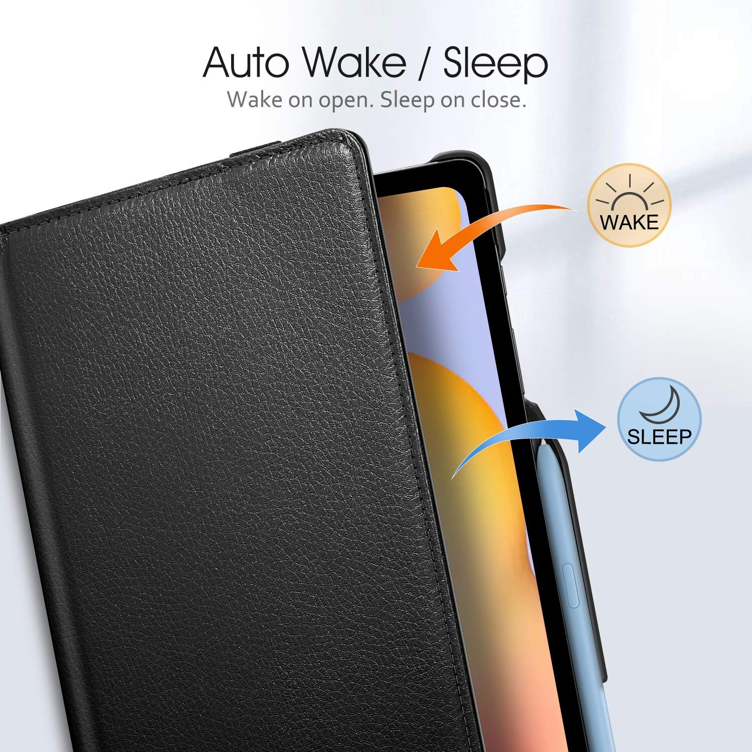 Husa tableta, Negru, pentru Samsung Galaxy Tab S10 Ultra/S9 Ultra/S8 Ultra