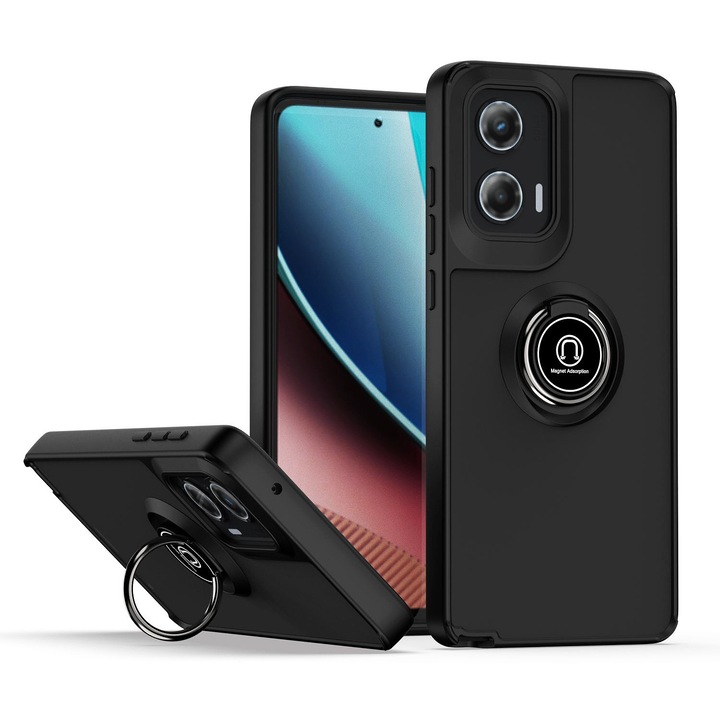 Husa telefon, compatibil cu Motorola Moto G85 5G, TPU, Negru