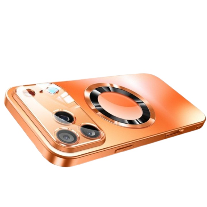 Калъф за телефон, съвместим с iPhone 12 Pro Max, магнитно стъкло, защита от удари