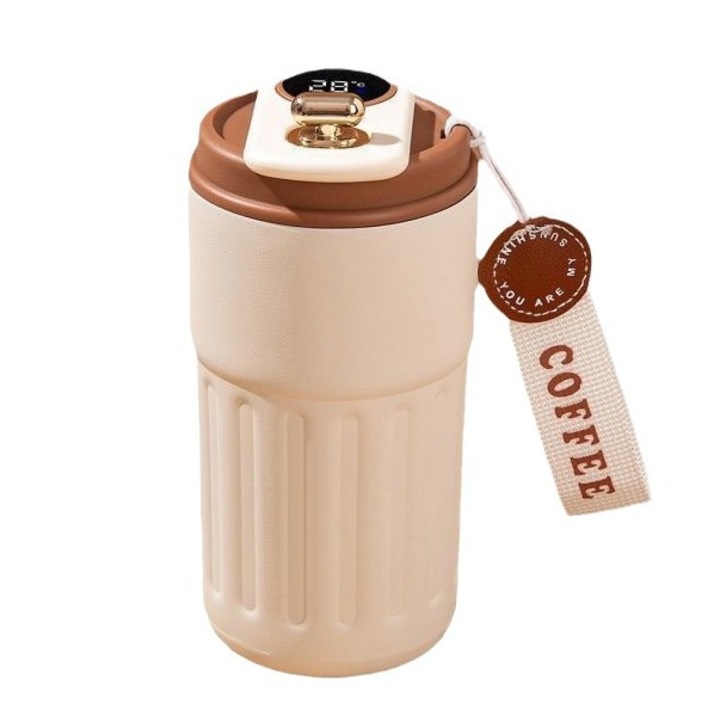 Cana termica din otel inoxidabil 316, capacitate 460ml, cu afisaj temperatura si curea, design elegant