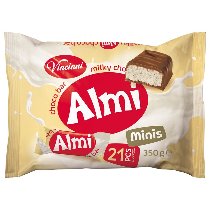 Batoane Mini cu Ciocolata si Crema de Lapte VINCINI Choco Bar Minis 350g