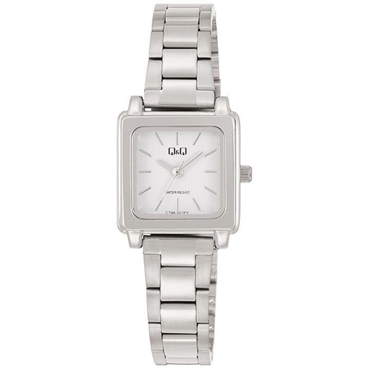 Női karóra Q&Q C79A-001PY, analóg, fém szíj