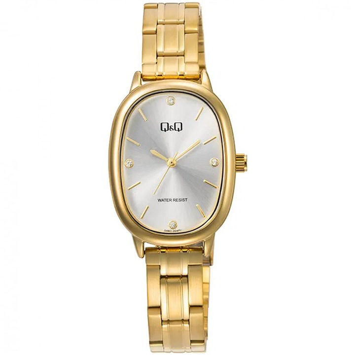 Női karóra Q&Q Q06C-004PY, analóg, fém szíj