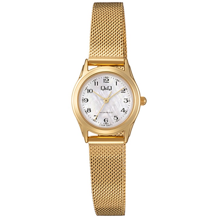 Дамски часовник Q&Q C50A-006PY, аналогов, сребрист