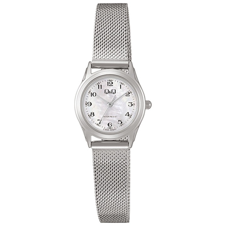 Дамски часовник Q&Q C50A-005PY, аналогов, сребрист