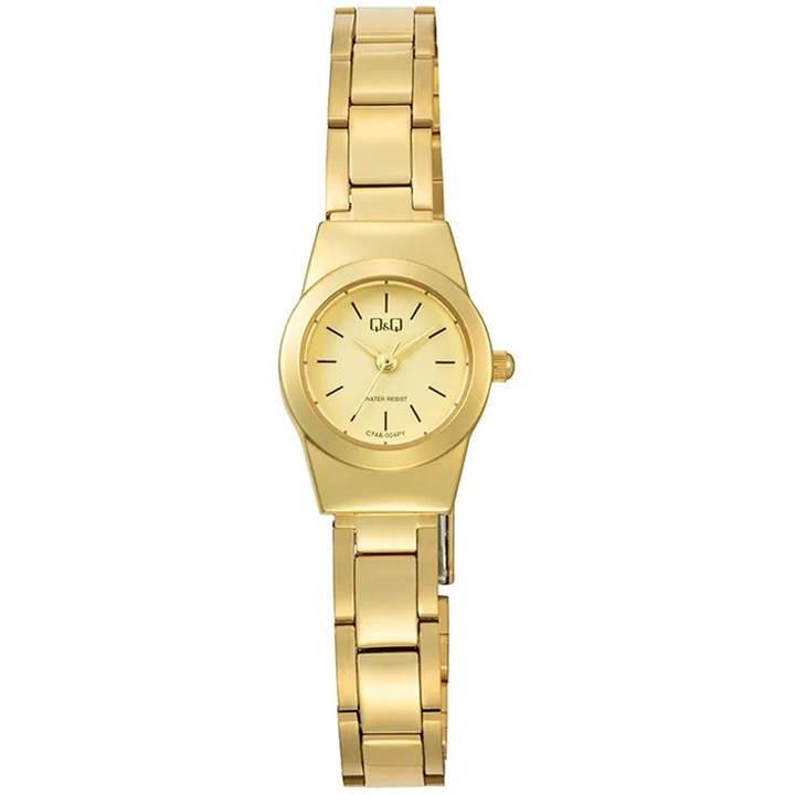 Q&Q C74A-004PY női karóra, analóg, fém szíj