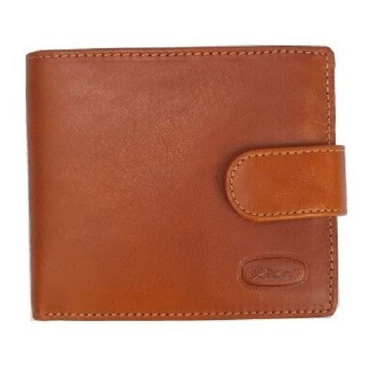 Portofel barbati, Hansson, model 6522, Derma, culoare tabac