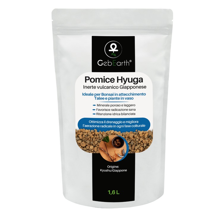Pumice Hyuga 1, 6 L premium folosita ca material de drenaj, aerare si structura