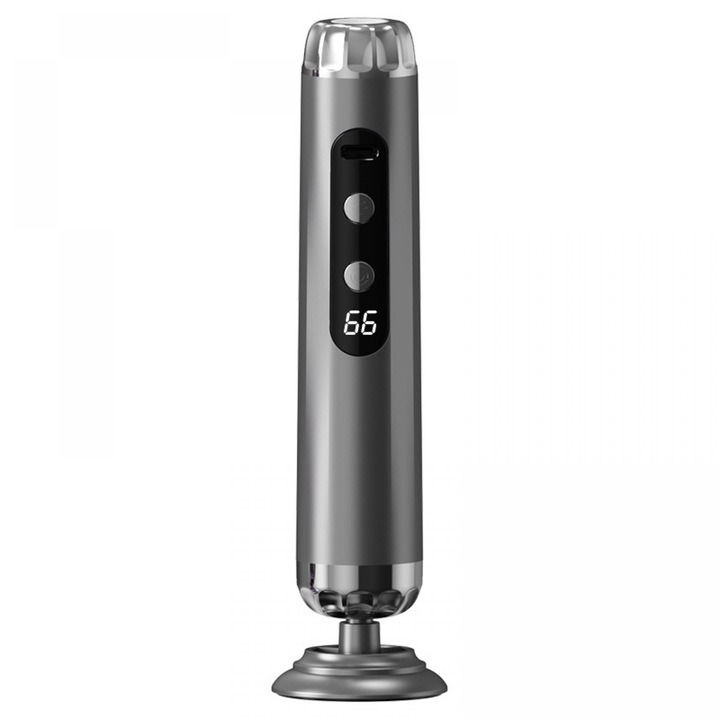 Pila Electrica Pentru Talpi Si Calcaie, Incarcare USB-C, 5 Viteze, 27000 RPM, 3 Capete Benzi Abrazive Incluse Pentru Picioare, 50 de foi de slefuire，Indepartare Piele Moarta Si Calusuri, Aparat Pentru Exfoliere, Pedichiura, Gri