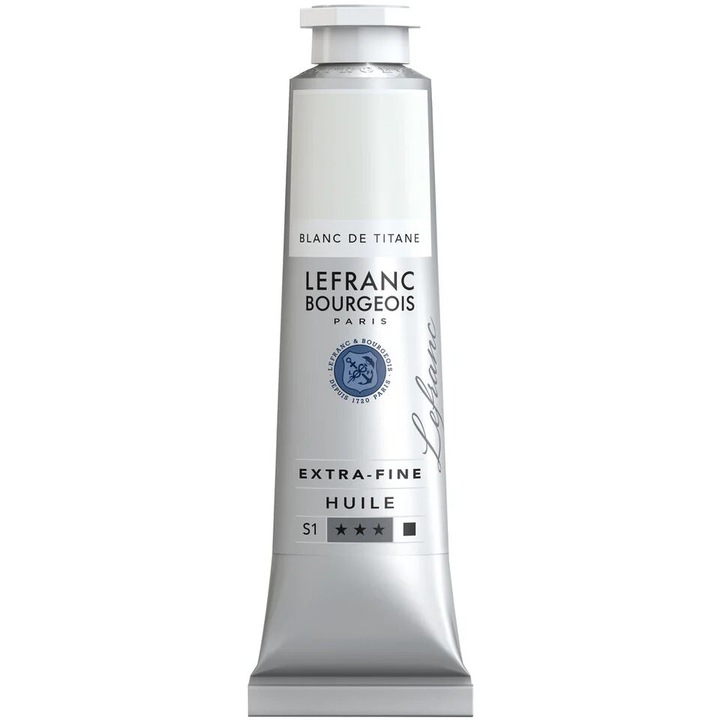 Culoare ulei extra-fine Lefranc - 40 ml, 008 - Titanium white