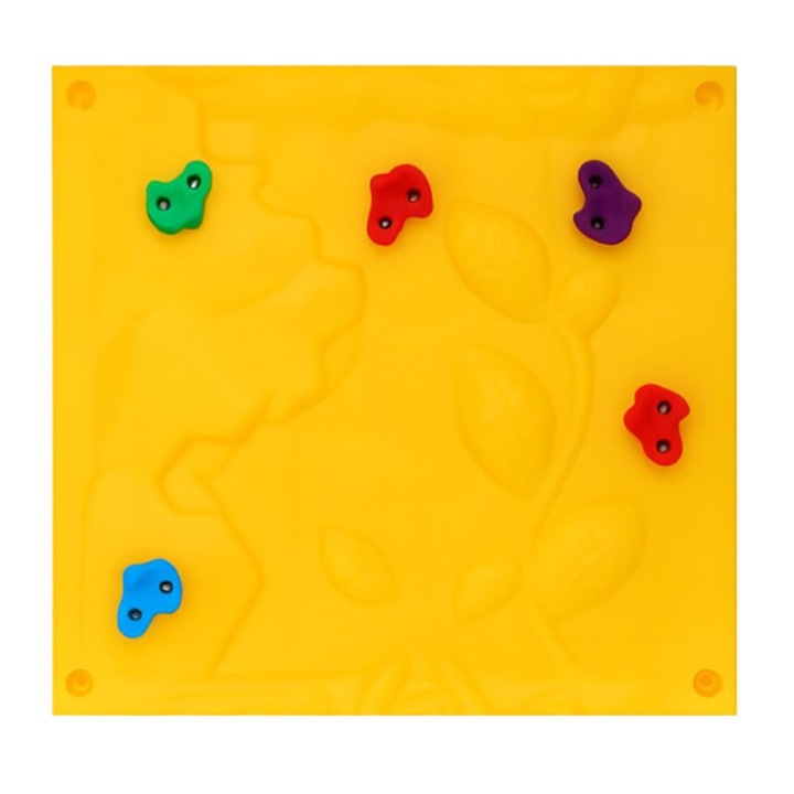 Scara de escalada plastica LIY, galbena, pentru spatii de joaca