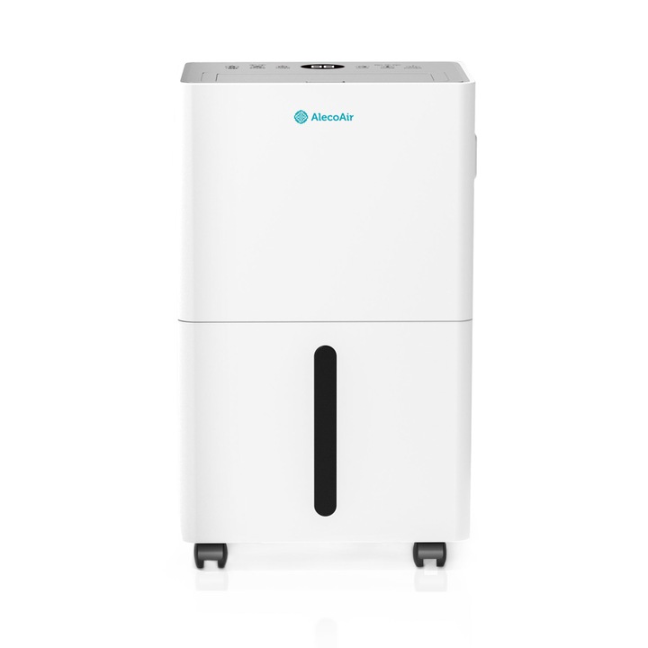 Párátlanító AlecoAir D6 Timy, Kapacitás 6 liter/nap, Időzítő, Ventilátor leállítás, Gyerekzár, 3 üzemmód, 10 nm-re