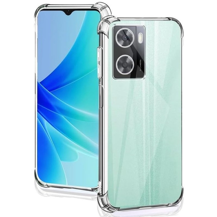 Калъф от най-висок клас AntiShock за Realme P3, Гъвкав силикон, TPU броня, Уникална дълготрайна технология против пожълтяване с двойно инжектиране, Ултра богат и първокласен завършек, Прозрачен