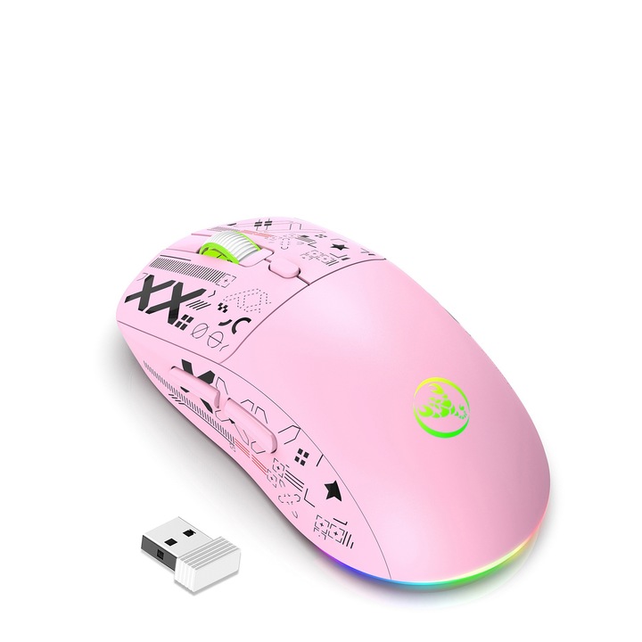 Mouse wireless, RGB, conectivitate Bluetooth, design elegant