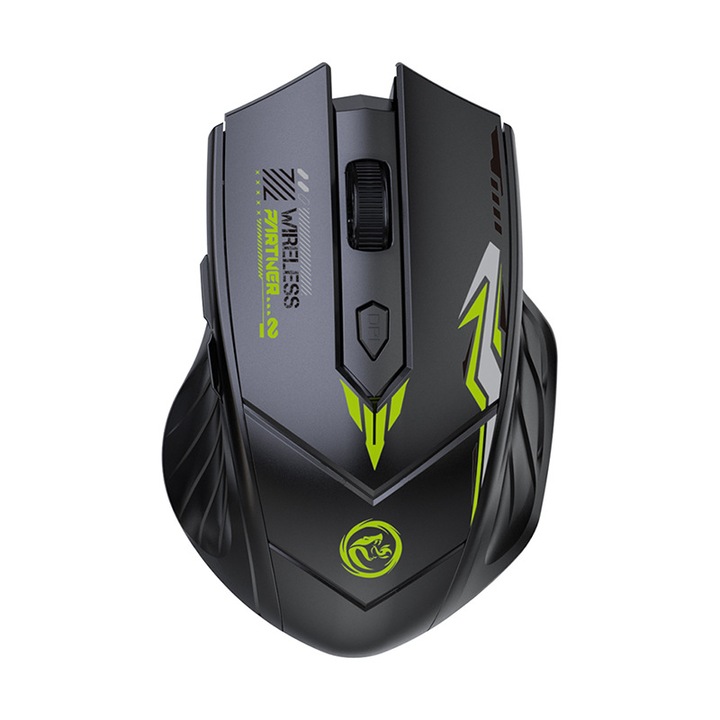 Mouse wireless Bluetooth, Mecha Style, multicolor, utilizare birou si gaming