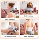 Aparat profesional masaj electric pentru gat si spate, Bedee, Aparat de masaj pentru muschii trapezi, gat si umeri, masaj pentru spate, cu incalzire, cervical, lombar, miscari 3D, relaxare musculara, utilizare acasa, la birou si in masin, Gri