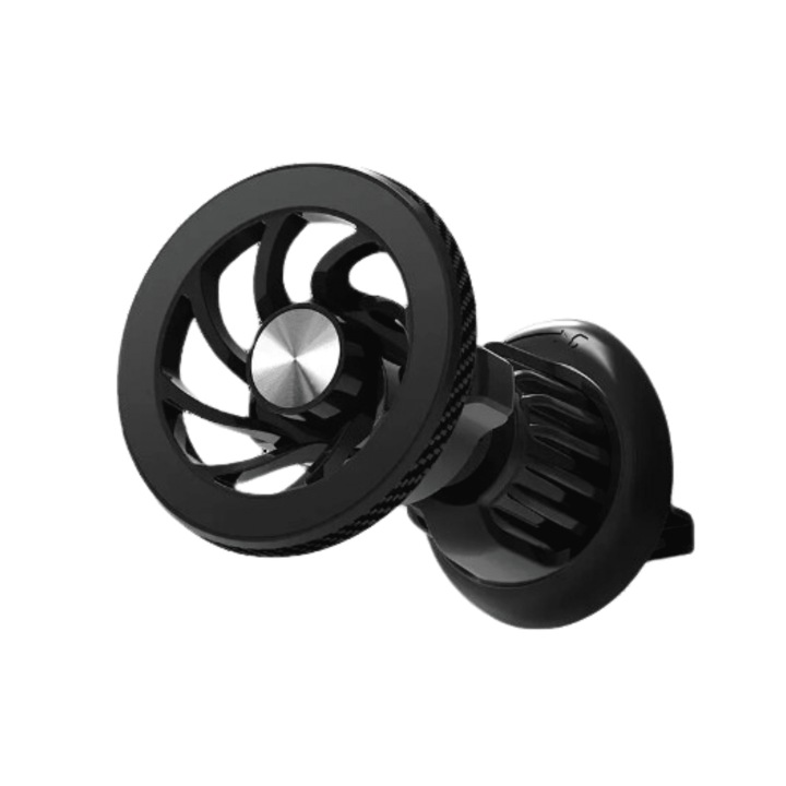 Suport auto magnetic Carmax, prindere Magsafe, rotire 360°, set cu inel magnetic