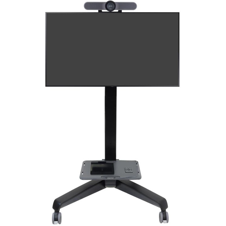 Стойка Ergotron Neo-Flex Mobile MediaCenter, Pivot, 54.4 кг, Черна