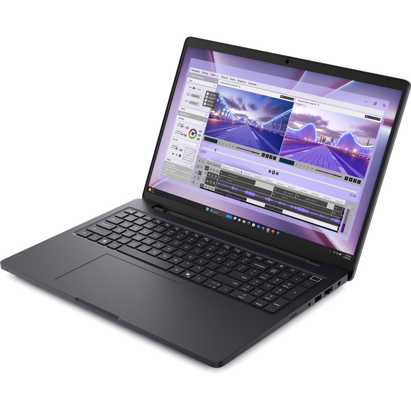 Laptop Dell Pro Max 16 MC16250 Procesor Intel® Core™ Ultra 7 265H 24M Cache, up to 5.30 GHz, 16" FHD+, 16GB DDR5, 512GB SSD, RTX PRO 500 Blackwell @6GB, Linux, Negru/Gri