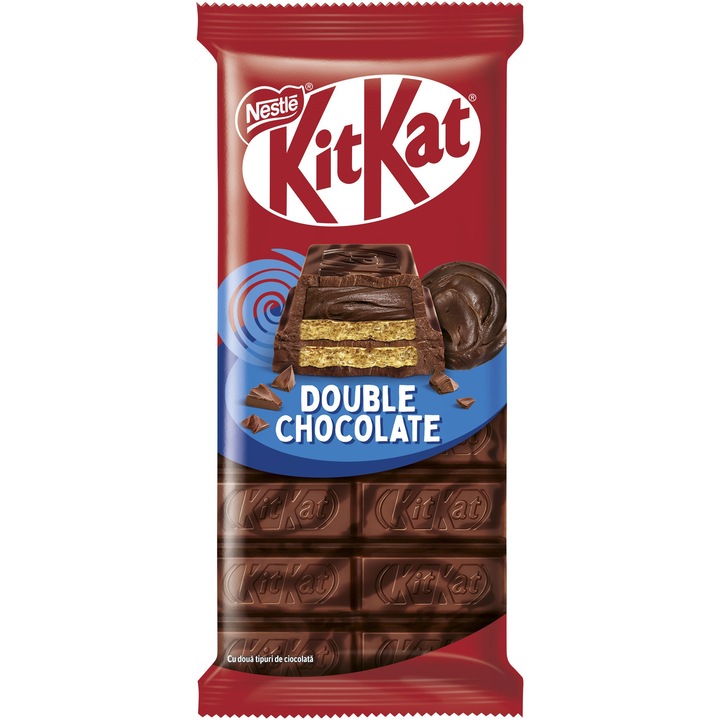 Ciocolata napolitana Kit Kat, cu doua tipuri de ciocolata, 99 g