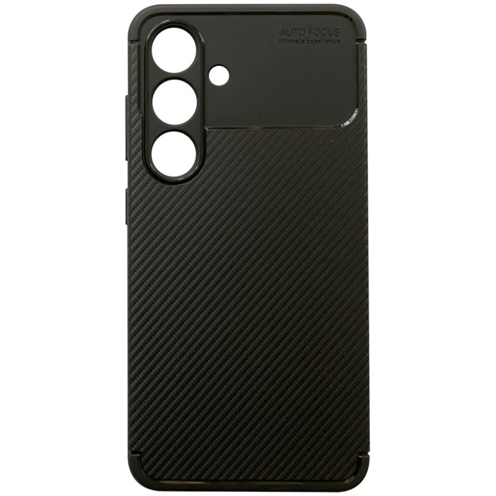 Husă de protecție Premium Carbon pentru Samsung Galaxy S25 FE, Negru