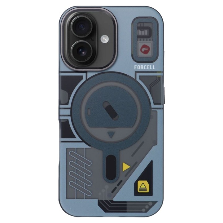 Forcell F-Protect Levels Dual Layer 4D technológia MagSafe-kompatibilis Military Drop-Test tok iPhone 16 készülékhez szürke