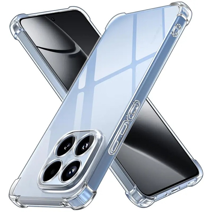Калъф Top-Grade AntiShock за Xiaomi 15T Pro, Гъвкав Силикон, TPU Bumper, Double Injected Unique Long-lasting Anti-Yellowing Tech, Ултра Богат и Премиум Финиш, Прозрачен