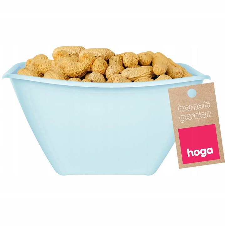 Bol de salată Hoga, plastic, 0.9L, albastru, 16x16cm