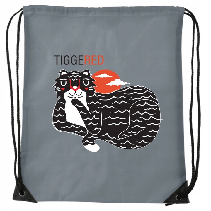 Sac Sport TIGGERED Gri - Ideal pentru Antrenament, Scoala si Calatorii
