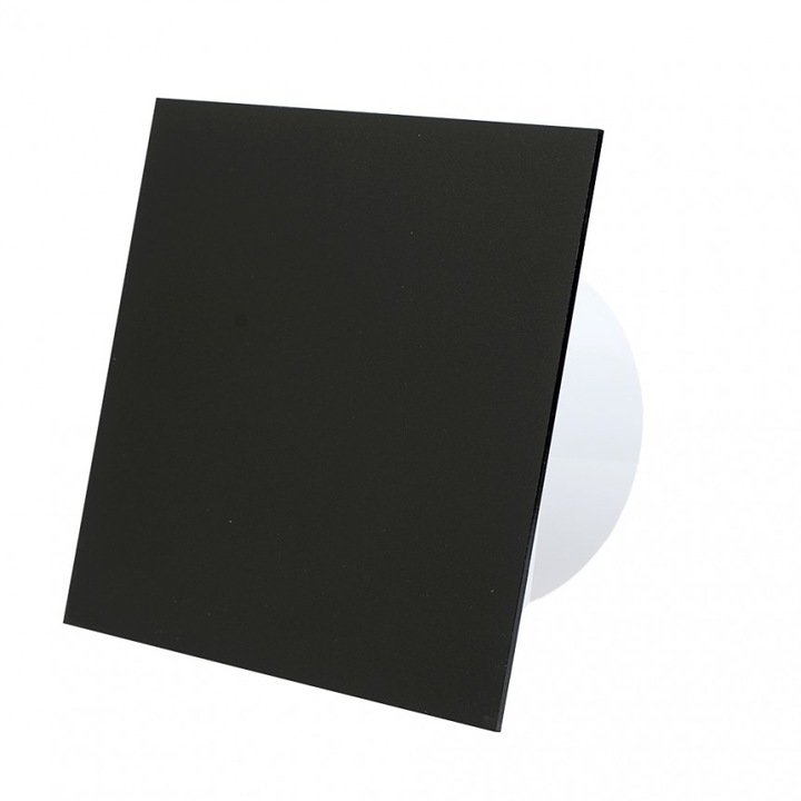 Panou ventilator airRoxy dRim 01-159, Plexiglas, Negru mat