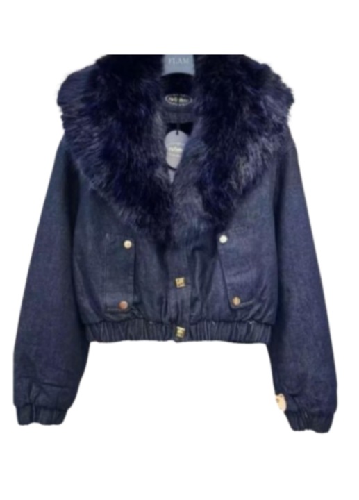 Дамско Яке Denim Blue, зимно с пух