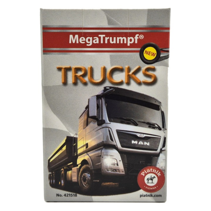 Trucks - kamion autós kvartett kártya autóskártya
