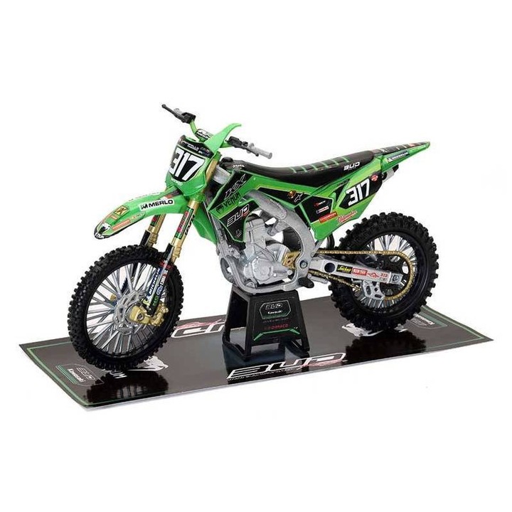 Macheta Moto Kawasaki KXF 450 Mathis Valin 317 Bud Racing 1:12