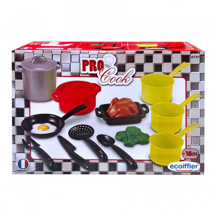 Játék edénykészlet konyhai eszközökkel