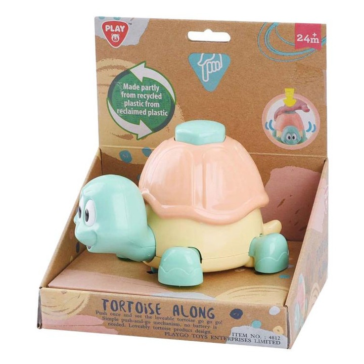 Futó teknős játék nyomógombbal