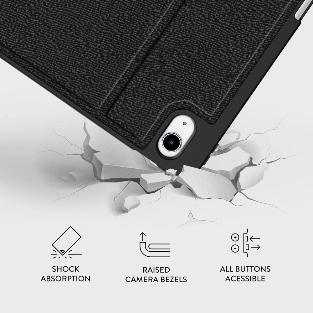 Huse tabletă iPad 2025 11 inch (iPad 11) - Husă inteligentă LAMANO cu imprimeu de leopard, cu suport pentru creion
