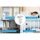 Robot draperie inteligent WiFi 3-in-1 cu deschidere stanga-dreapta, compatibil cu sina T/U/Roman rod