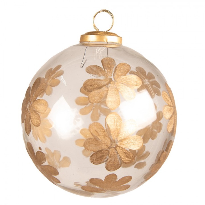 Glob de Craciun Clayre & Eef transparent 12x12cm