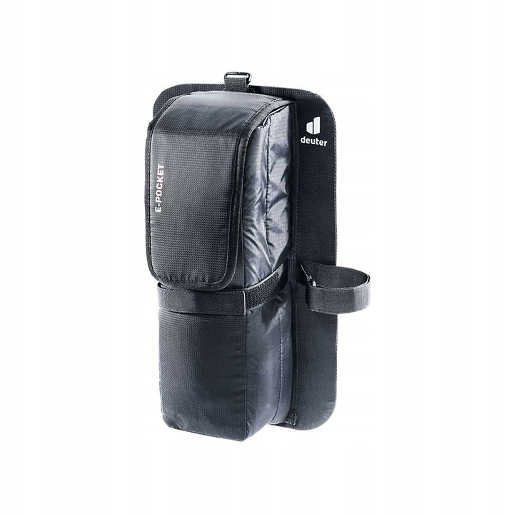 Geantă Deuter E-Pocket pentru baterii biciclete electrice, neagră, 42x8, 5x6, 5cm, material reciclat