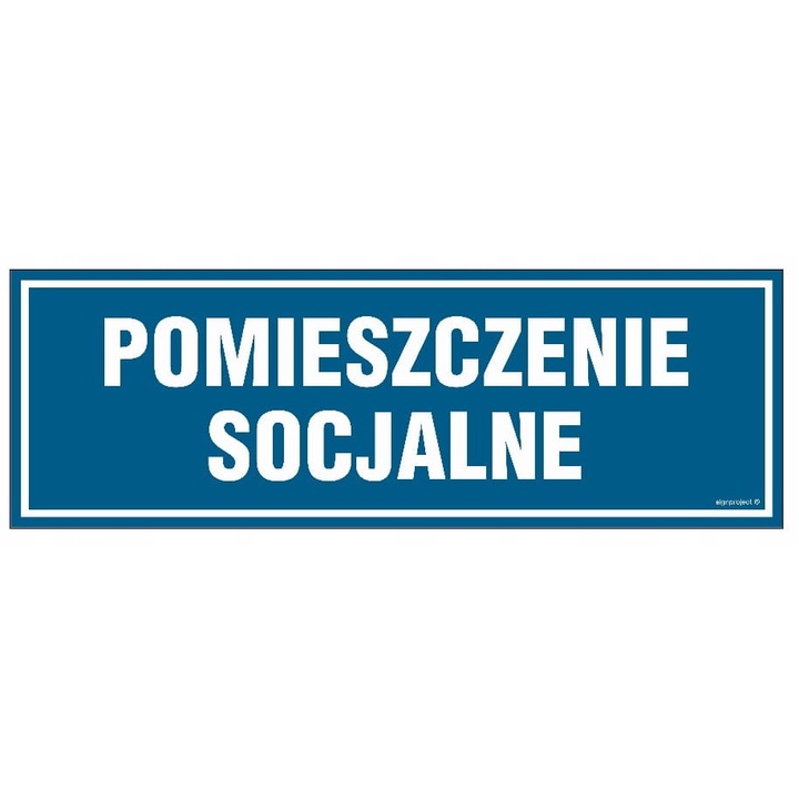 Tabla informativa, PA018, 30x10cm, PN - PLYTA 1MM, PVC, set