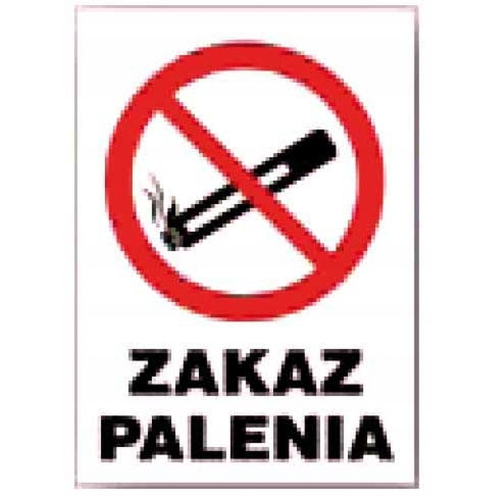 Tablica informativa ,,Zgarda fumatului", 250x350mm, PVC, rezistenta la intemperii, set