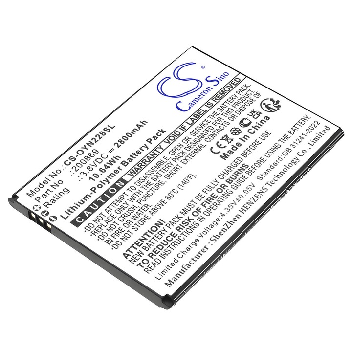 Baterie TECHTEK CS-OYN228SL Li-Polymer 2800mAh