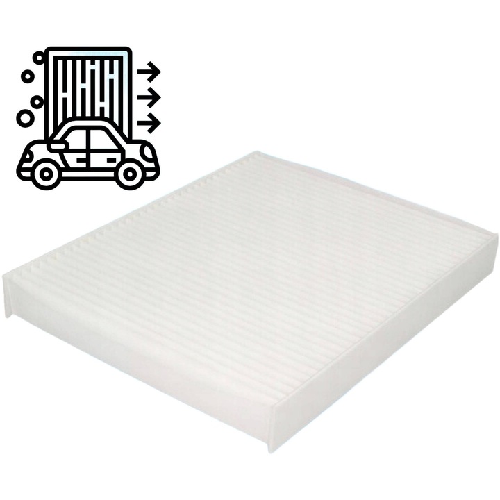 Filtru cabina NewParts Filters, 226x210x20mm, compatibil cu Nissan Micra