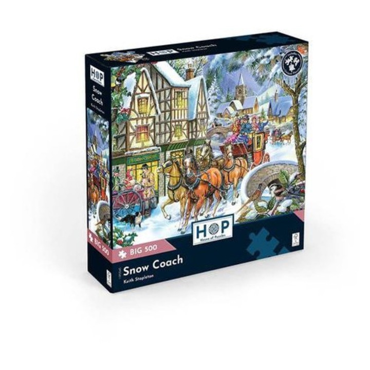 House of Puzzles 500 db-os XXL puzzle - Snow Coach (0545)