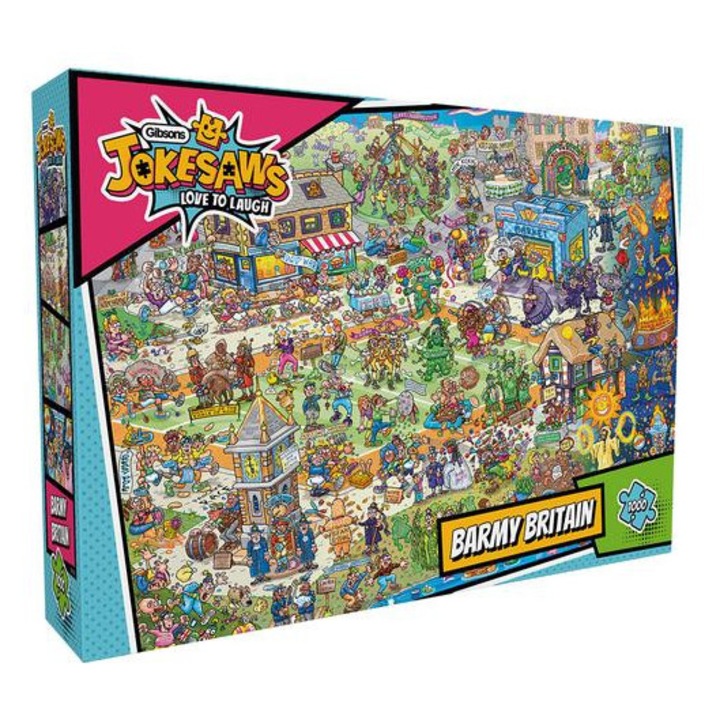 Gibsons 1000 db-os puzzle - Jokesaws - Barmy Britain (7152)