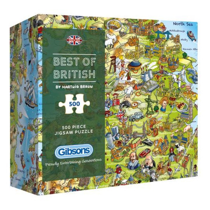 Gibsons 500 db-os puzzle - Best of British (3431)