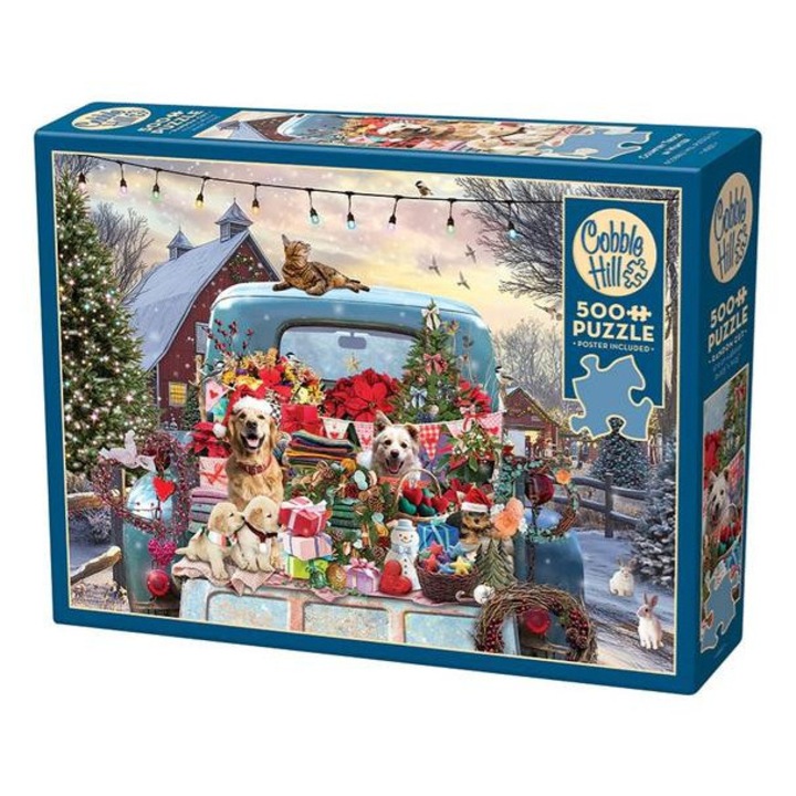 Cobble Hill 500 db-os puzzle - Country Truck in Winter (45127)