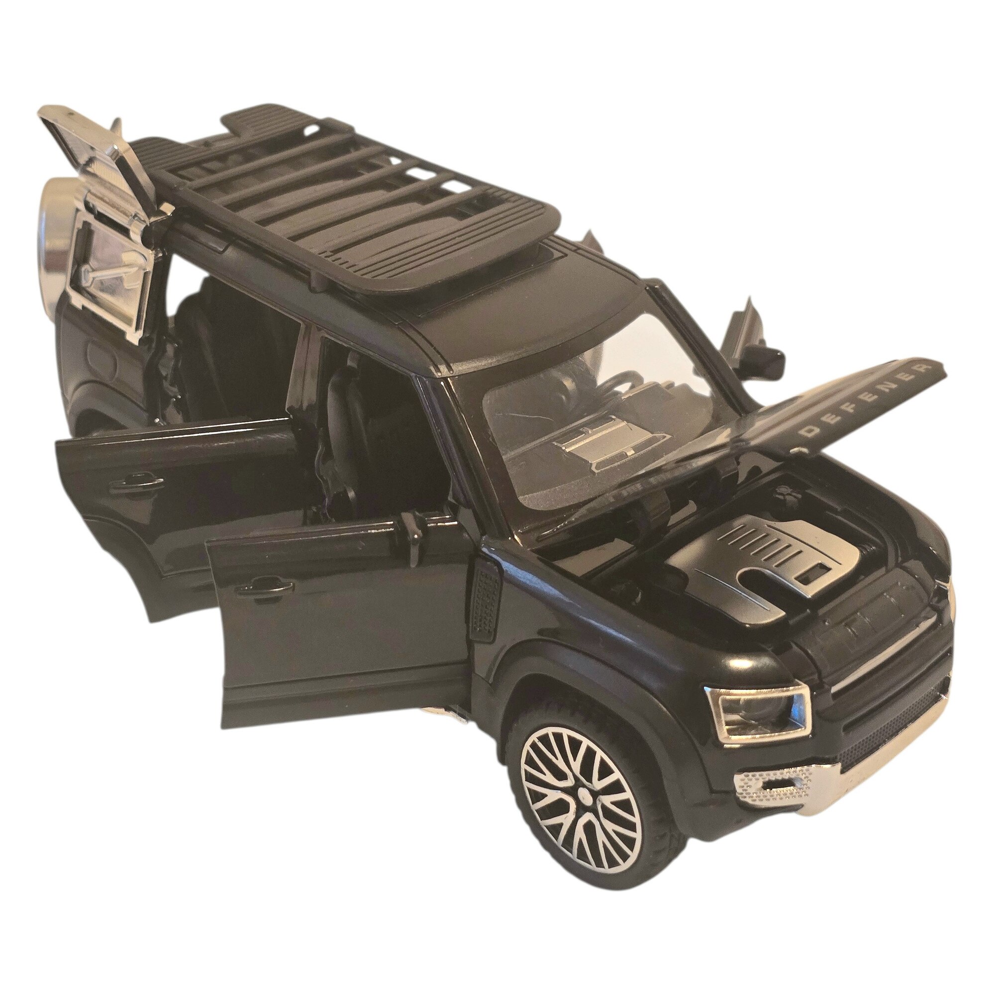 Macheta Auto Land Rover Defender 110 Die-Cast, Scara 1:32, 16 cm