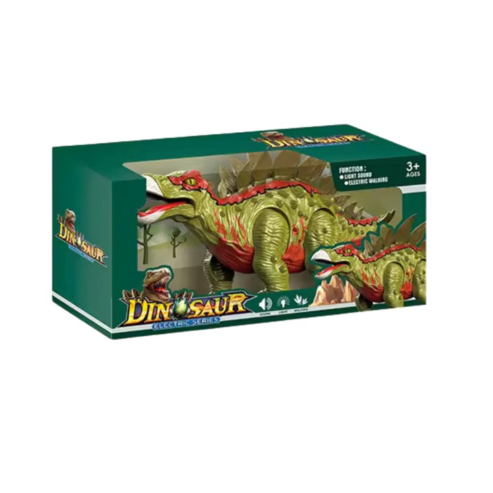 Dinozaur interactiv, ProNice Group, realist, efecte sonore, 11x17x36cm