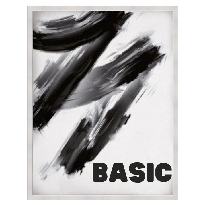 Rama foto clasica FramesFactory 50x70 cm, alb, profil 20x16 mm, plexi 1 mm, set 1 buc.